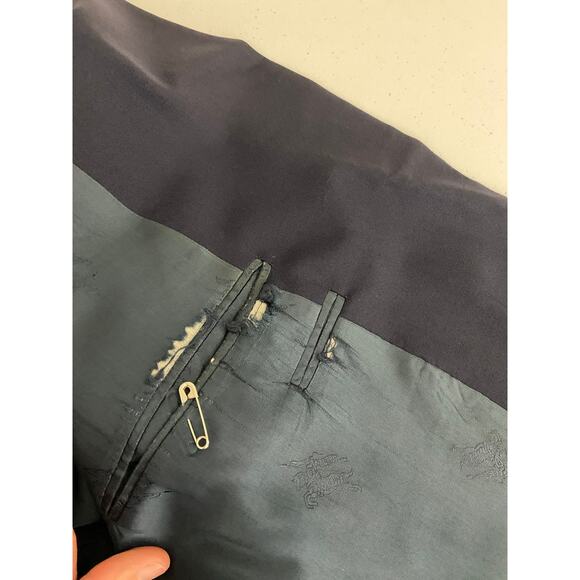 VTG Burberrys USA Union Made gold 2-button logo navy wool blazer, 43S - Picture 8 of 8